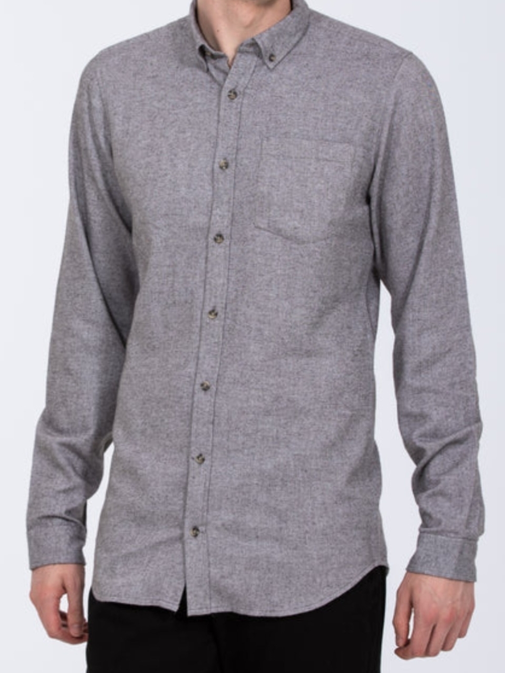 Marc Anthony Men's Button-Down Shirt in Light Gray